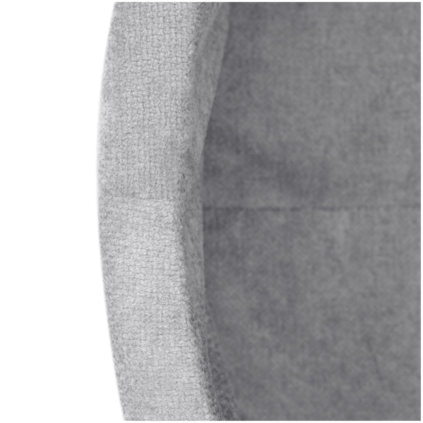 Plush Nest boldbassin i premium chenille – grå – 90x30 cm
