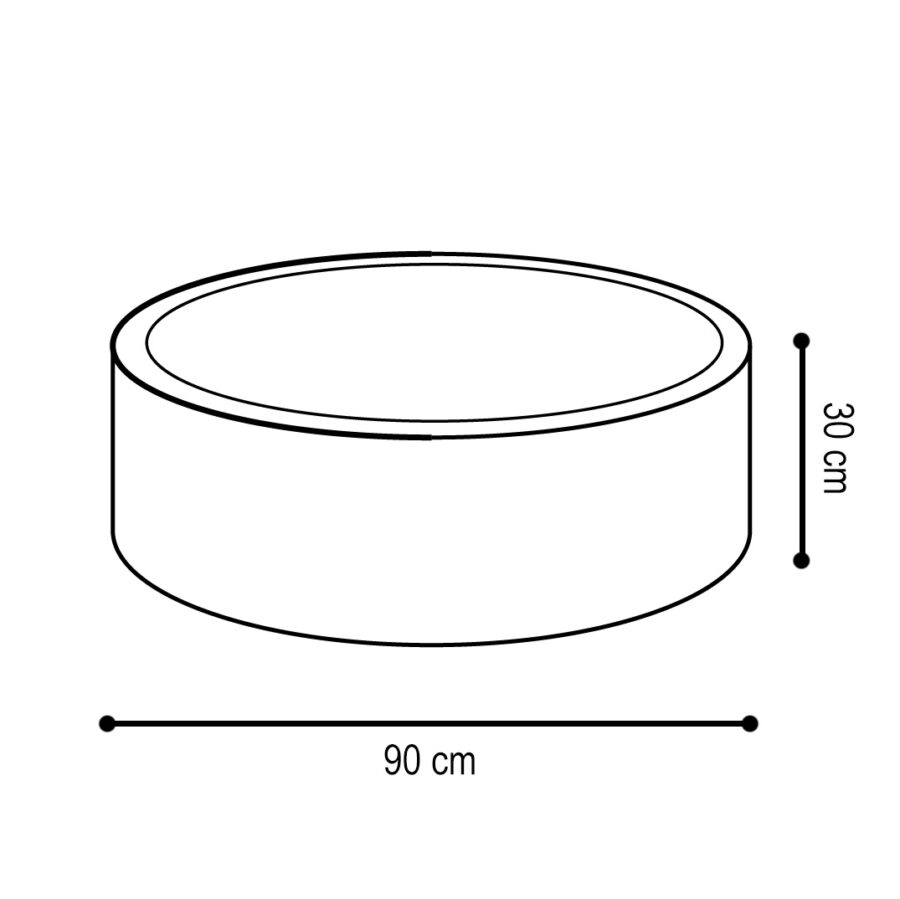 Plush Nest boldbassin 90x30 cm – rosa med 200 bolde