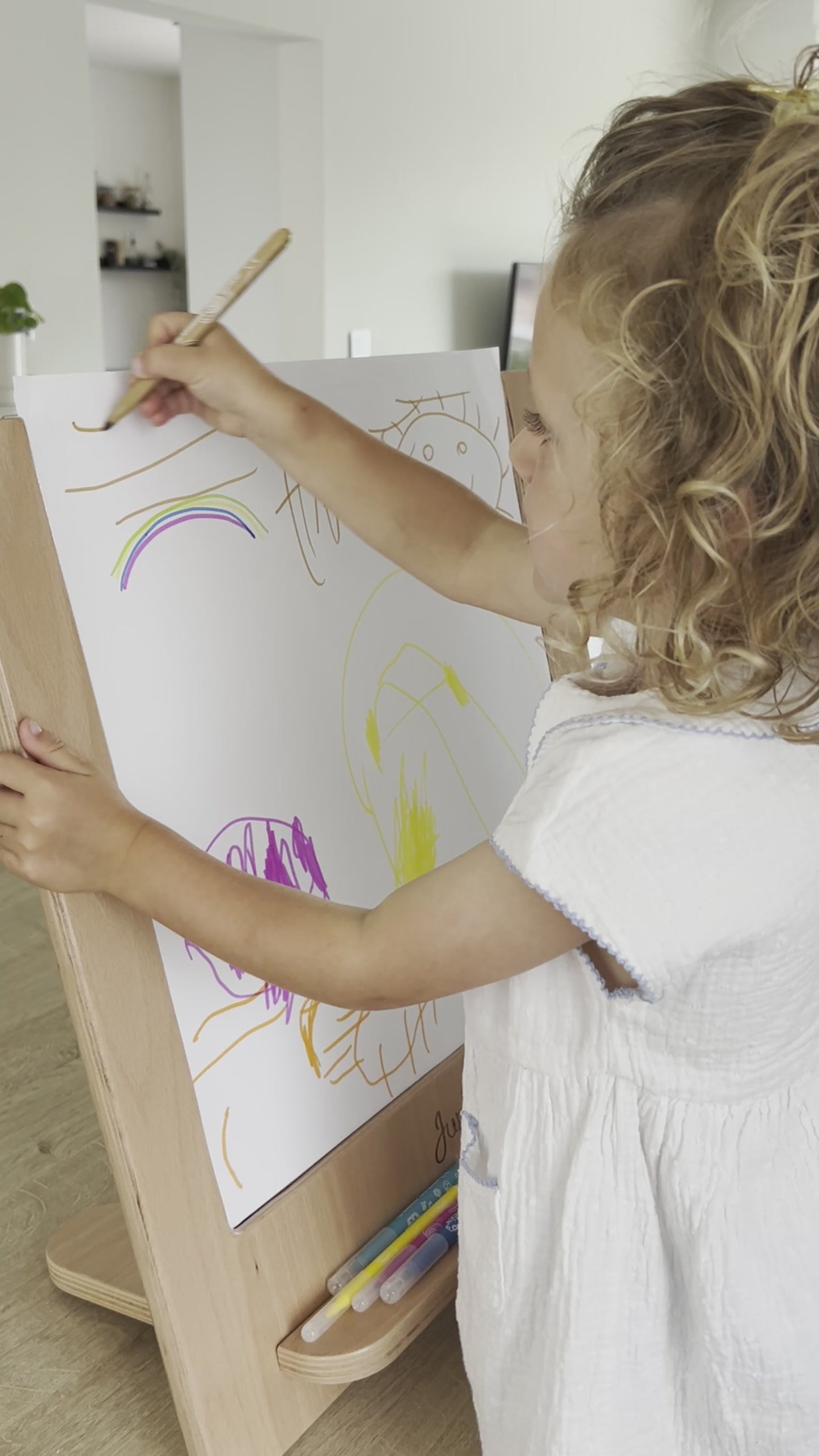 Jupiduu Artboard tegnebræt til børn - Hvid
