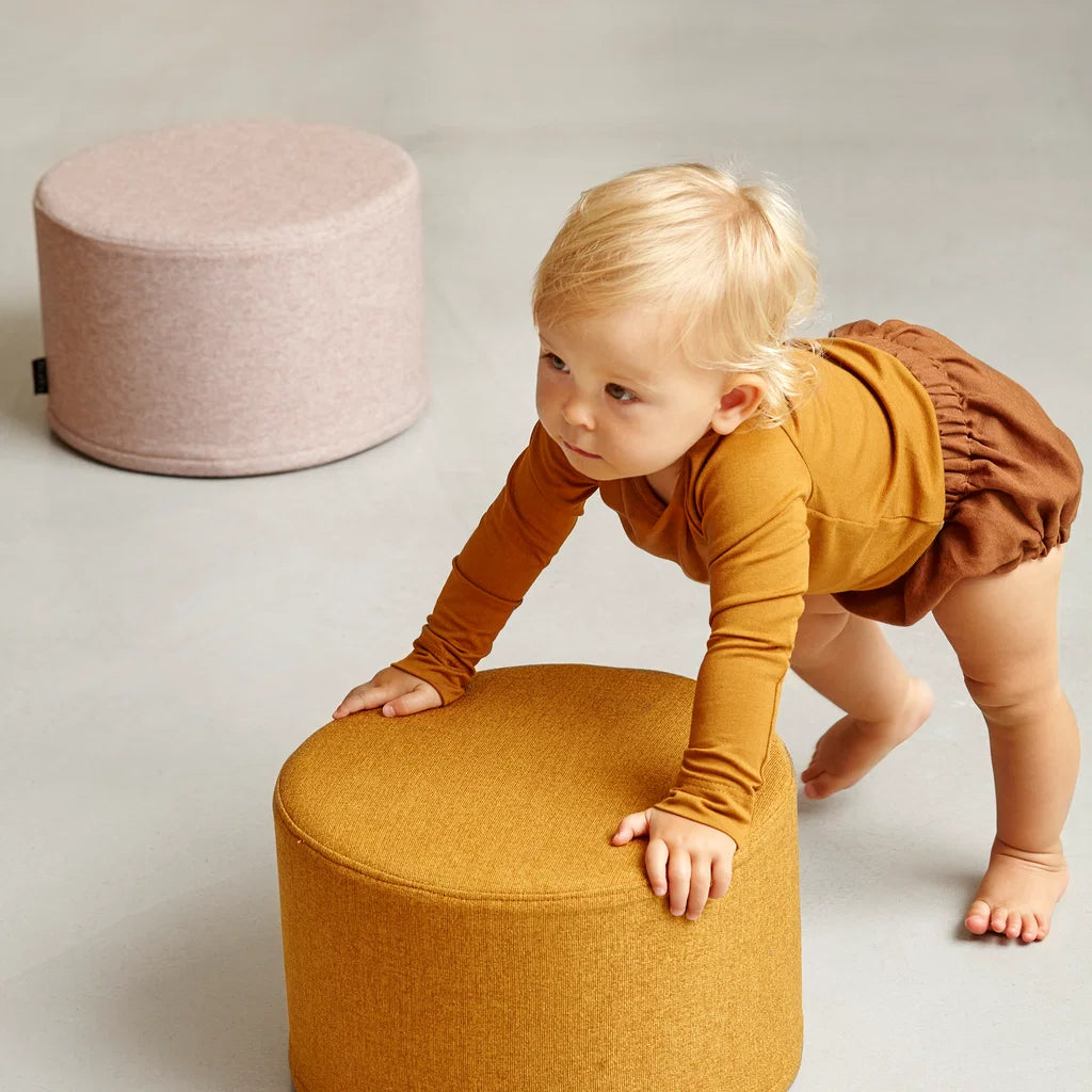 by KlipKlap Circle puf – Mustard