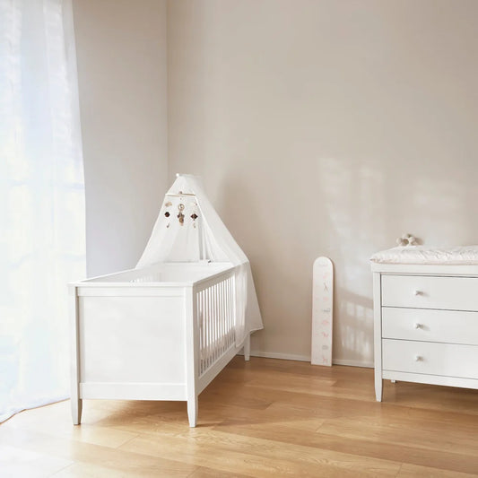 Isle of Dogs Design tremmeseng i træ 70x140 cm – hvid