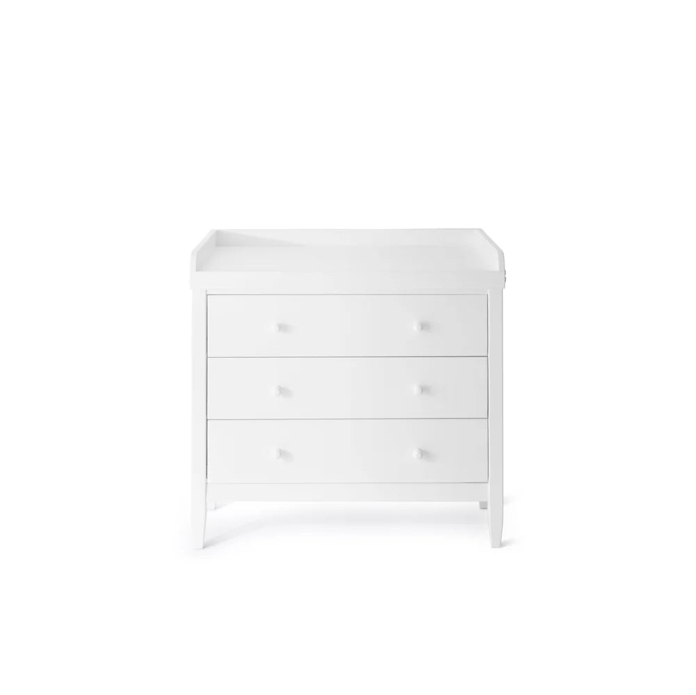 Isle of Dogs Design puslebord med kommode i træ – hvid