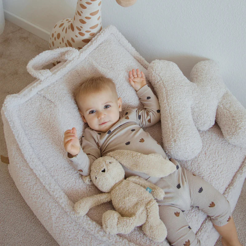MeowBaby® Bearly Sækkestol – Cremefarvet