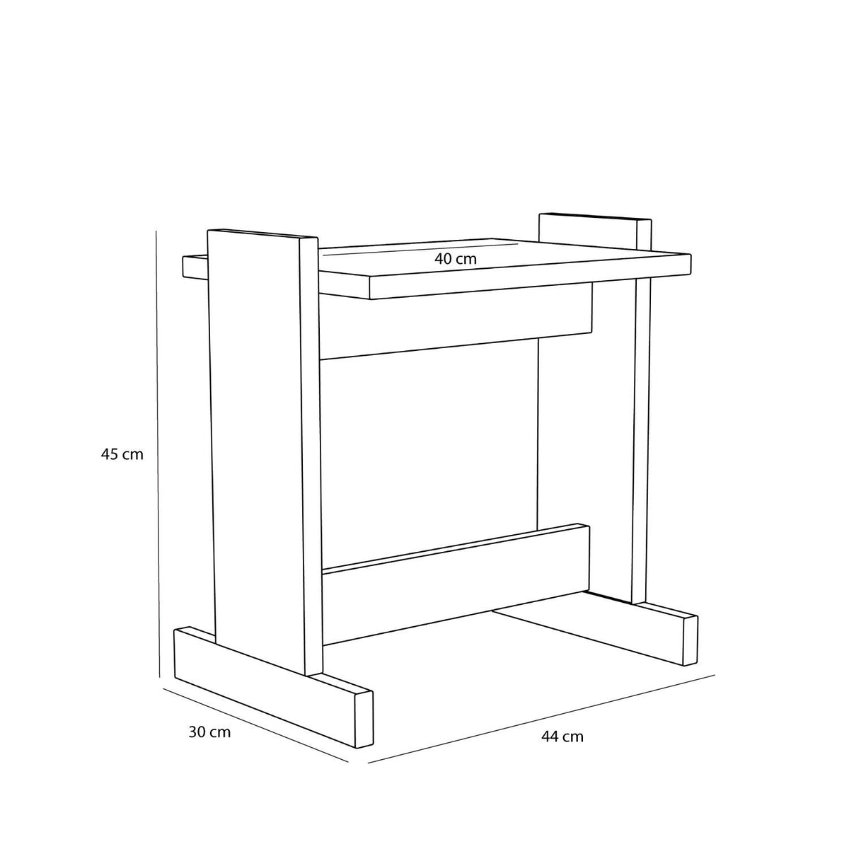 Hübsch Futu Sidebord - Natur