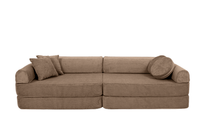 Large Modular Sofa for Kids - Slimcord Corduroy Brown