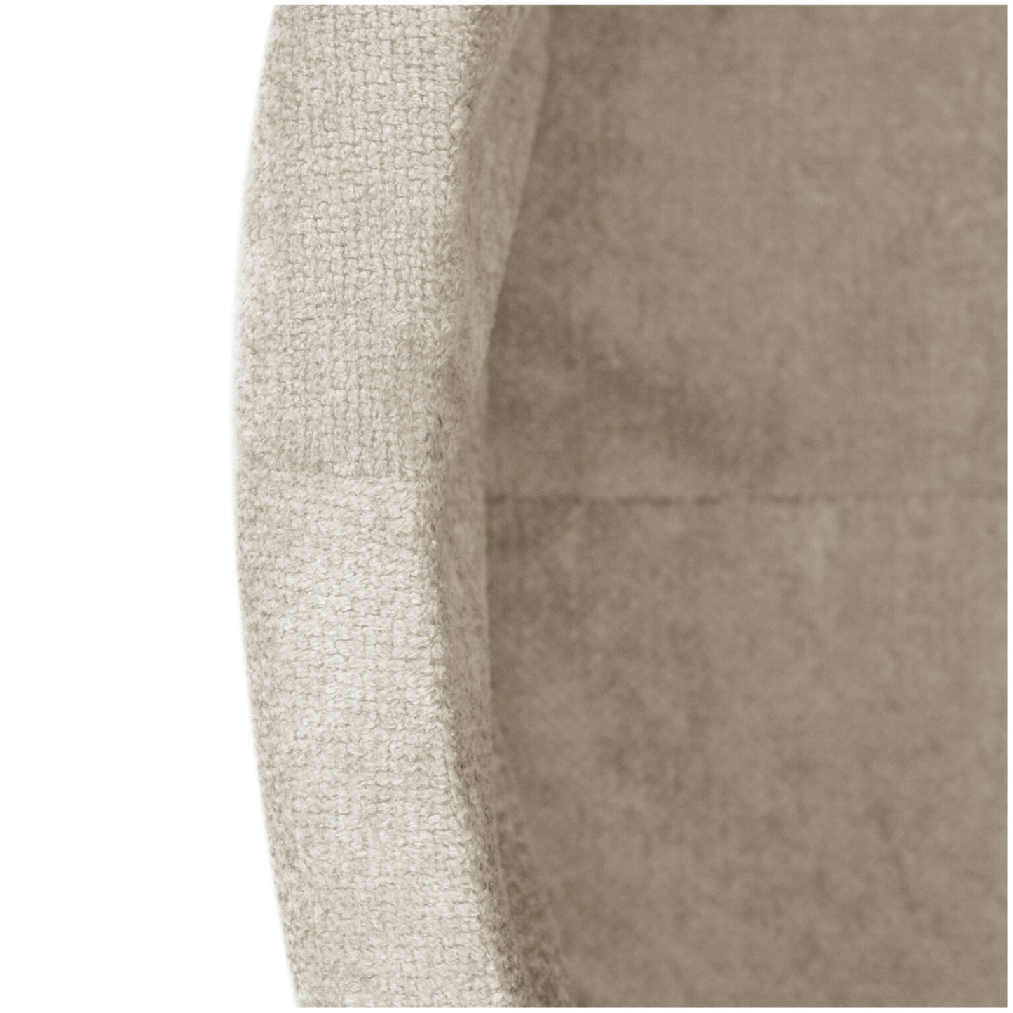 Plush Nest boldbassin i premium chenille – beige – 90x30 cm