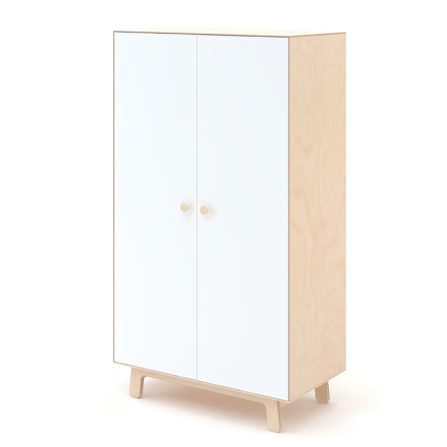 Oeuf NYC Merlin Sparrow garderobeskab – hvid/birk