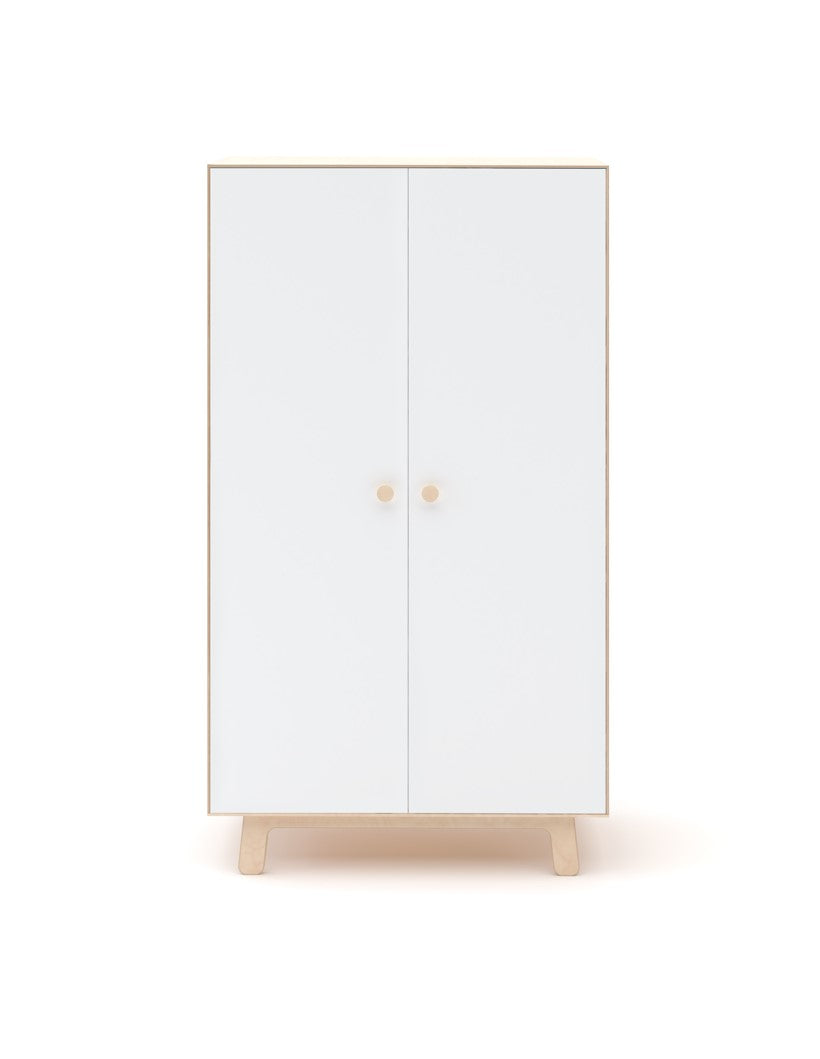 Oeuf NYC Merlin Sparrow garderobeskab – hvid/birk