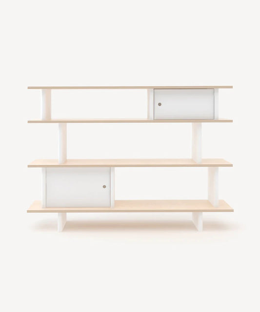 Oeuf NYC Mini Library – Reol – hvid/birk