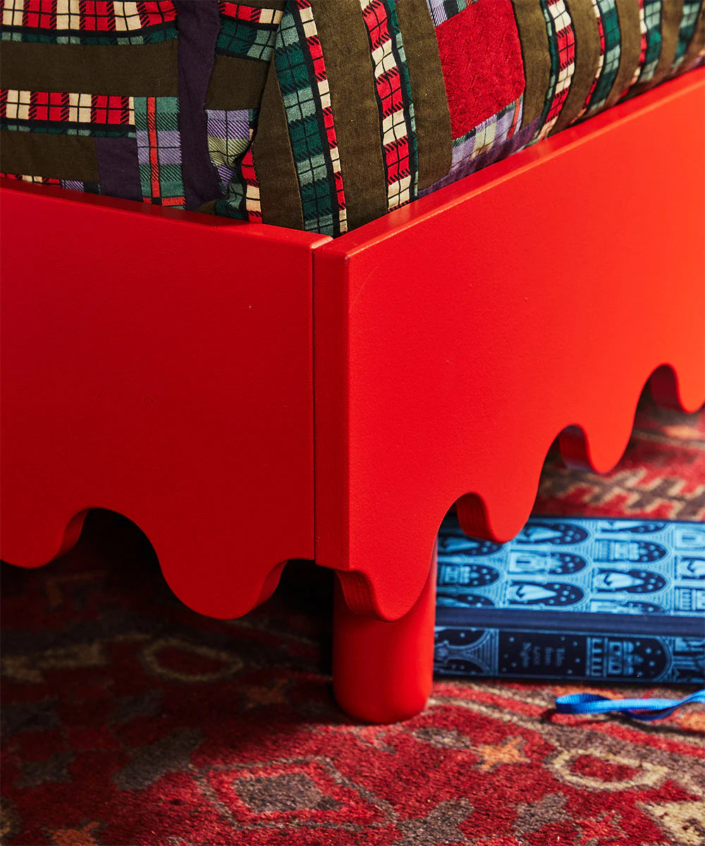 Oeuf NYC Moss Twin børneseng 90x200 cm – rød