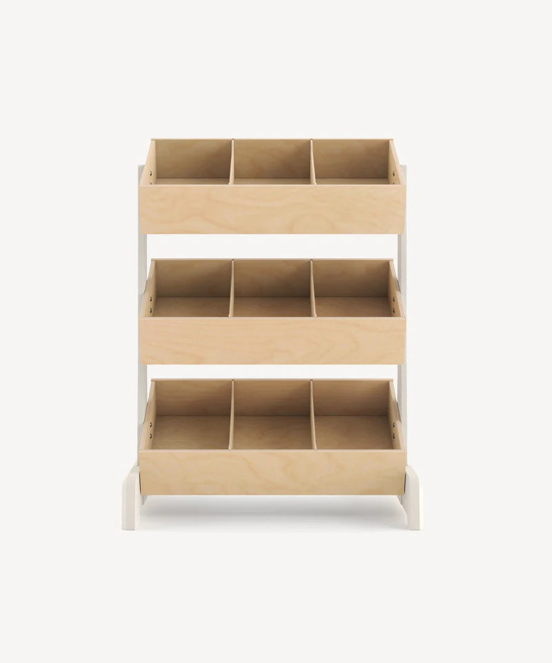 Oeuf NYC Toy Store – legetøjsopbevaring i hvid/birk