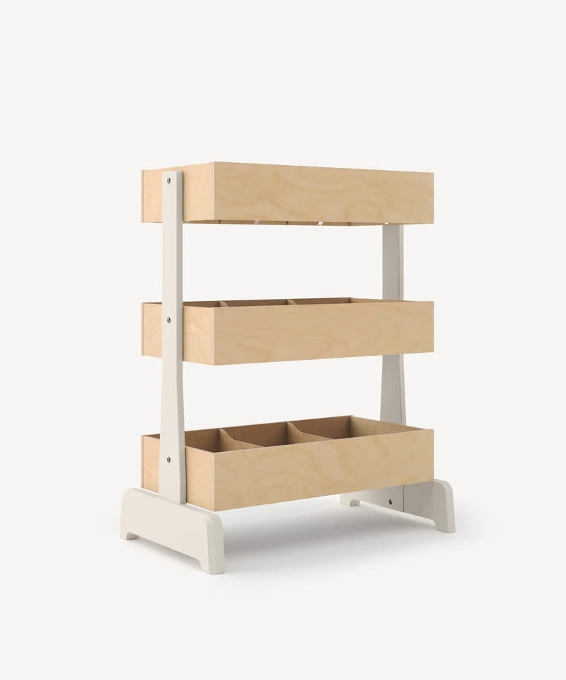 Oeuf NYC Toy Store – legetøjsopbevaring i hvid/birk
