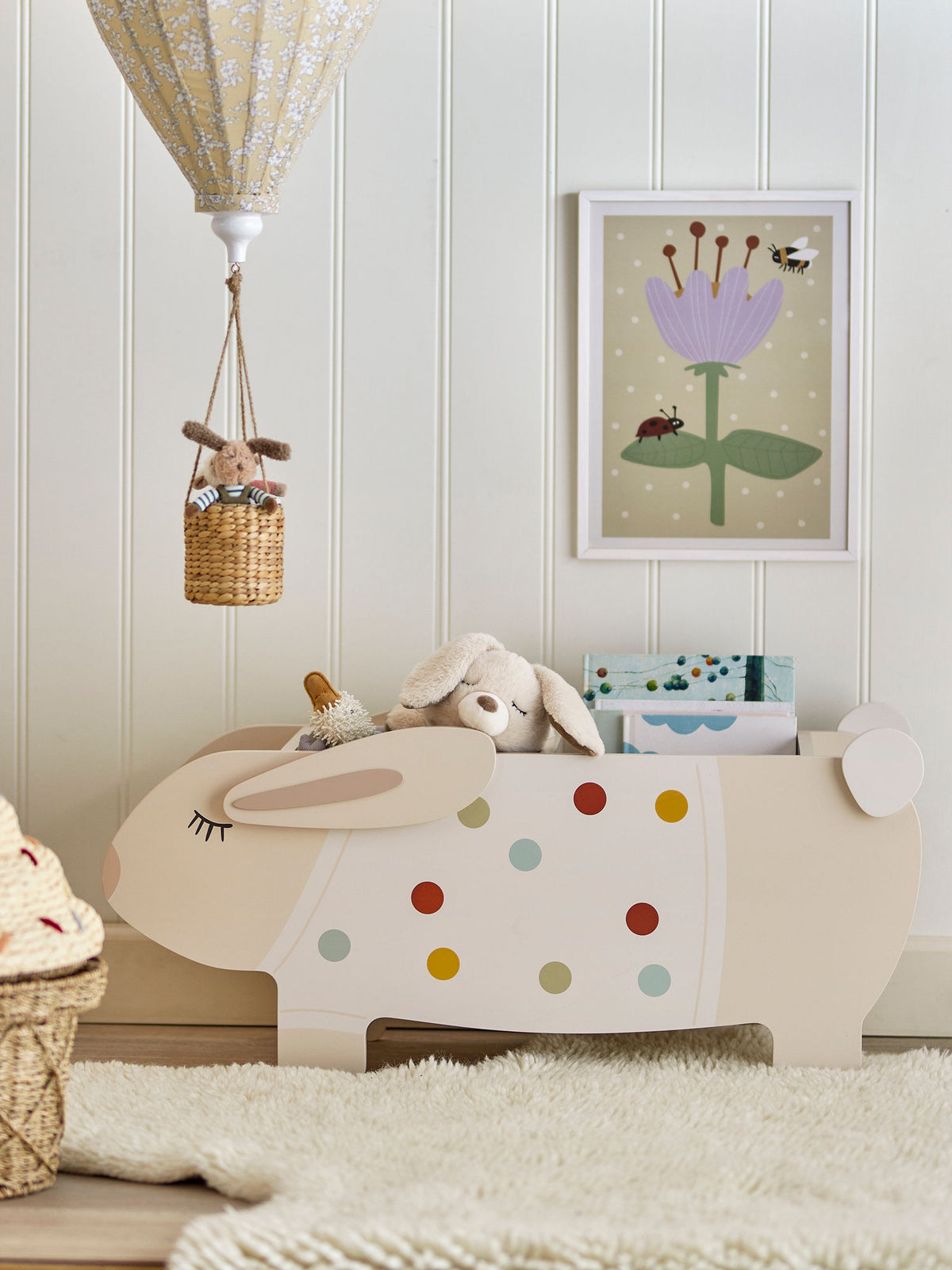 Bloomingville MINI Villja Bogkasse - Multifarvet