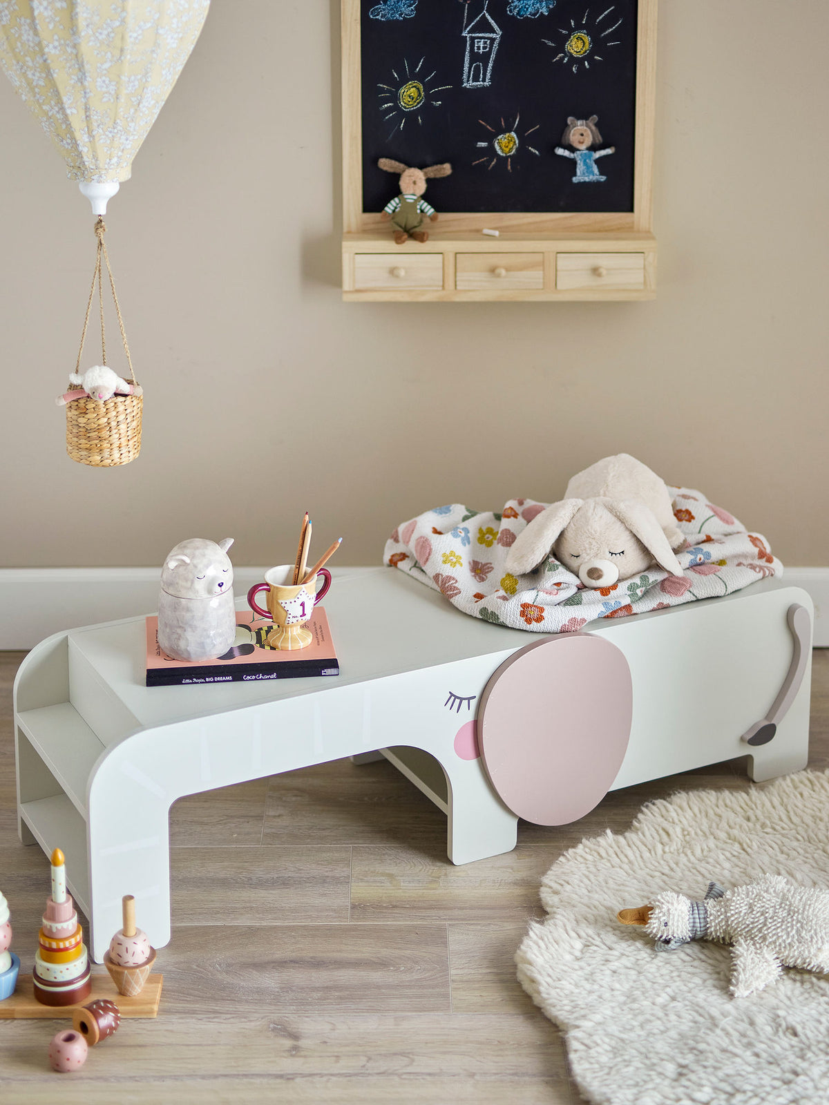Bloomingville MINI Ferdinand Bænk - Grå
