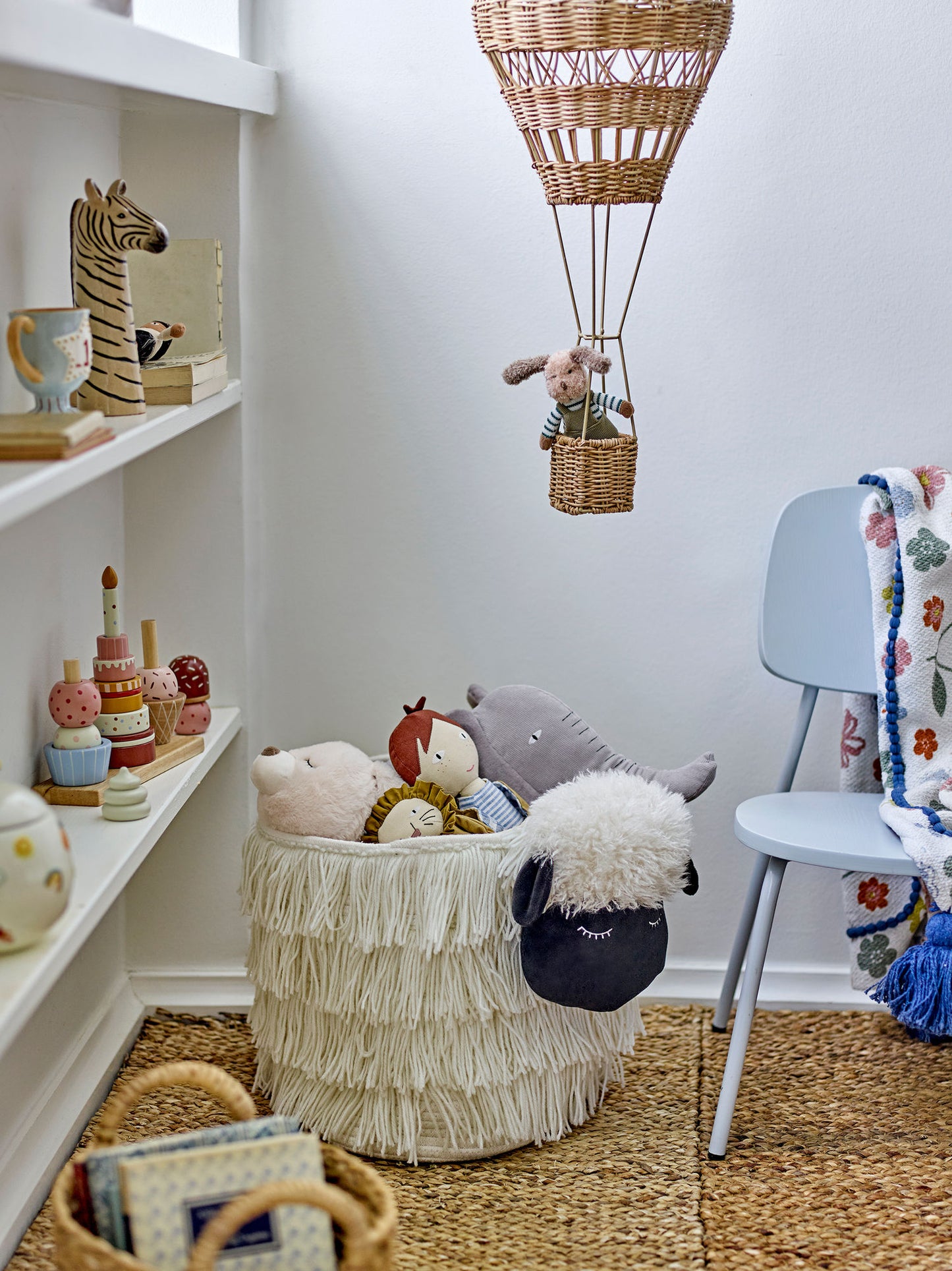 Bloomingville MINI Dolly Kurv - Hvid