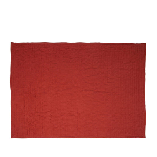 Hübsch Pavilion plaid – blokmønster i koral og pastelfarver
