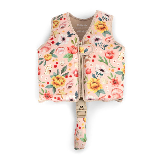 Filibabba svømmevest 3–4 år – ocean blossom