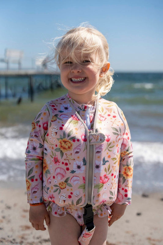 Filibabba svømmevest 3–4 år – ocean blossom