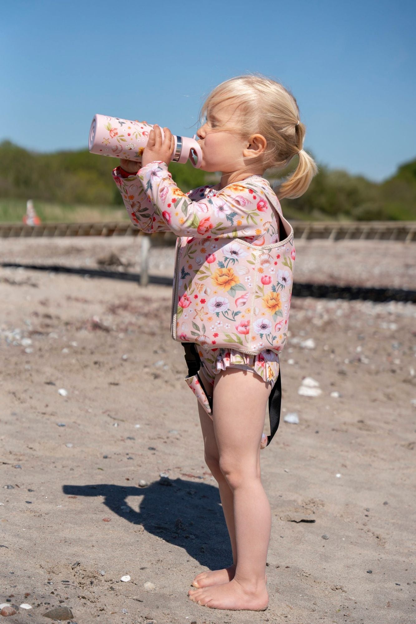 Filibabba svømmevest 3–4 år – ocean blossom