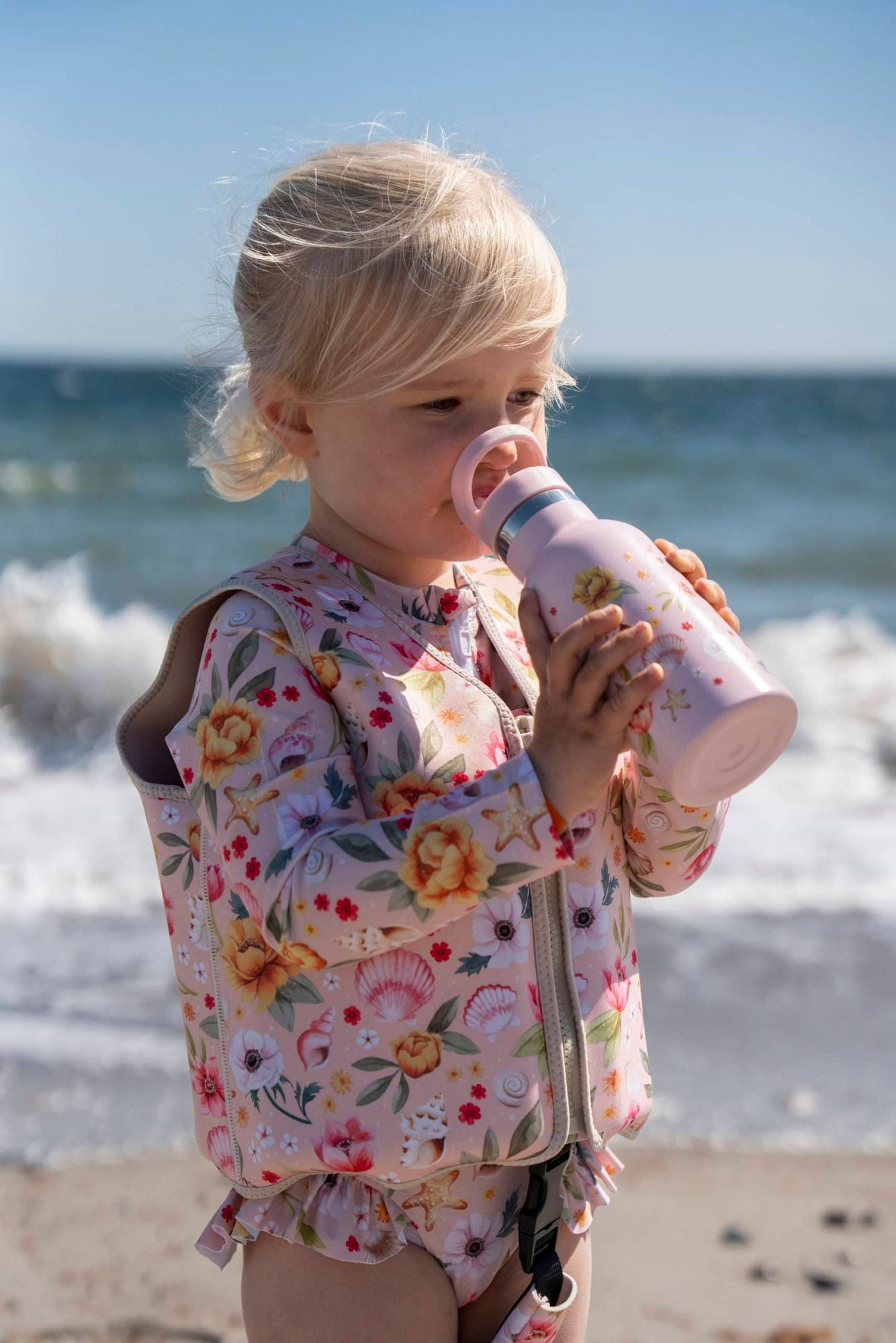 Filibabba svømmevest 3–4 år – ocean blossom