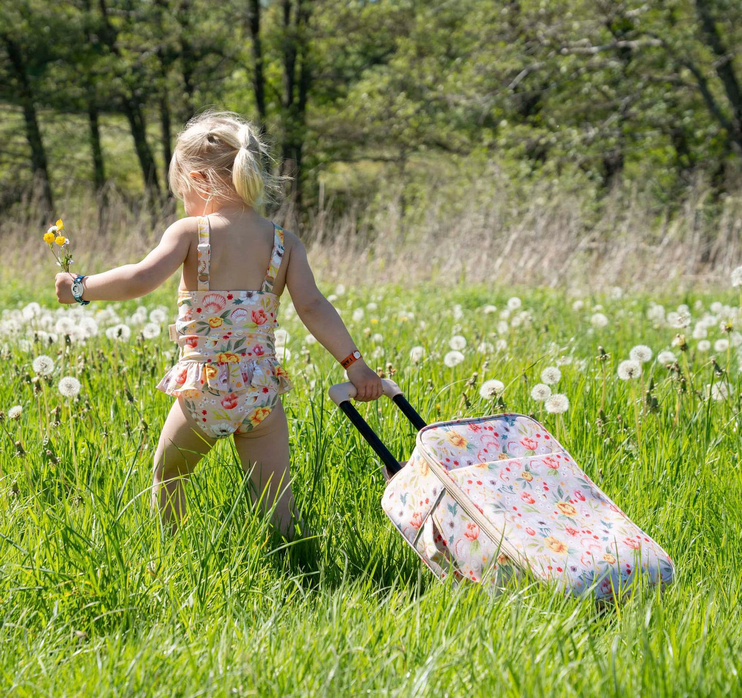 Filibabba Eva badedragt 1–2 år – ocean blossom