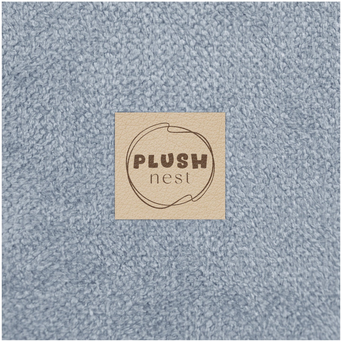Plush Nest boldbassin med 200 bolde i premium chenille – blå – 90x30 cm