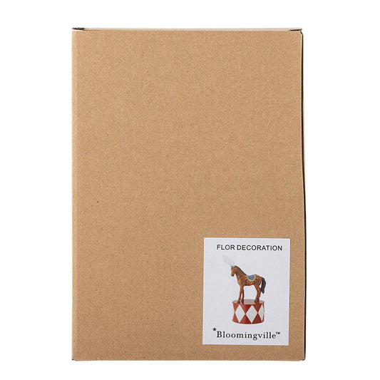 Bloomingville MINI Flor dekorationsfigur – Rød cirkushest i polyresin