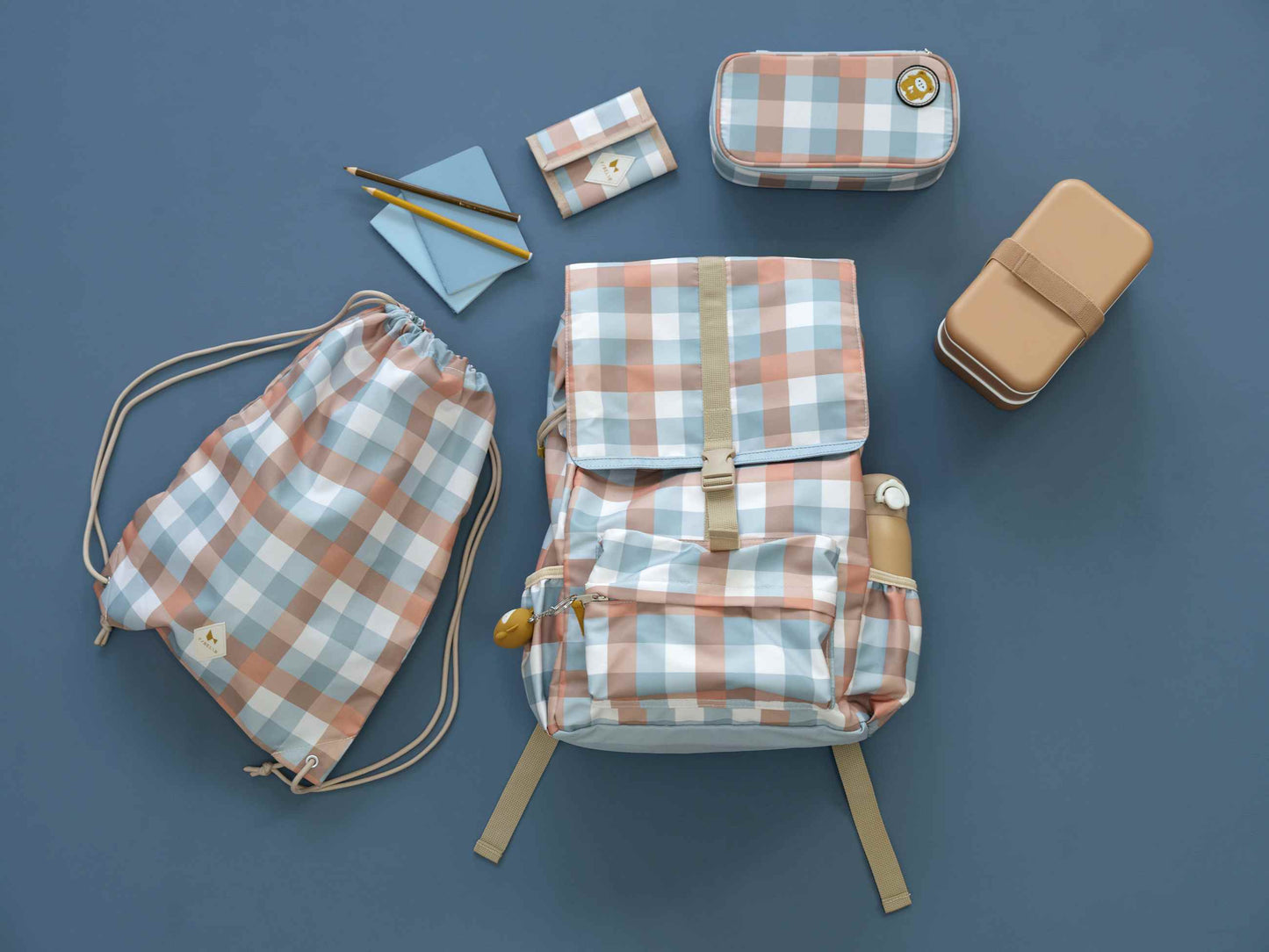 Fabelab Rygsæk – Large – Cottage Blue Checks