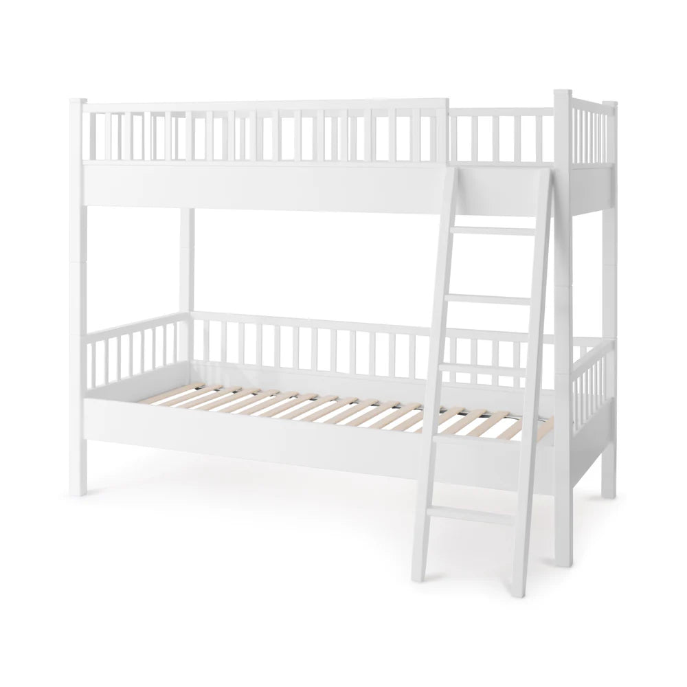 Isle of Dogs Design høj køjeseng 90x200 cm i træ – hvid