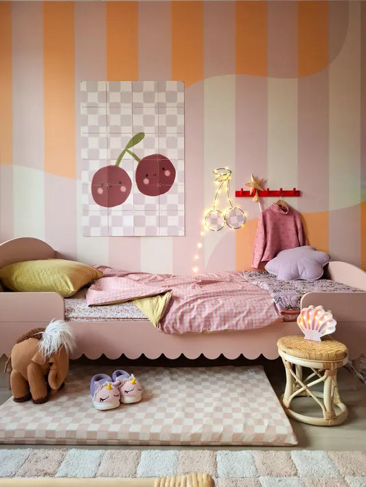 Wood Luck Design - Babushka - børneseng 90 x 200 cm – lyserød