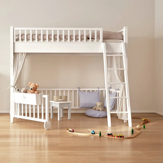 Isle of Dogs Design højseng 90x200 cm i træ – hvid