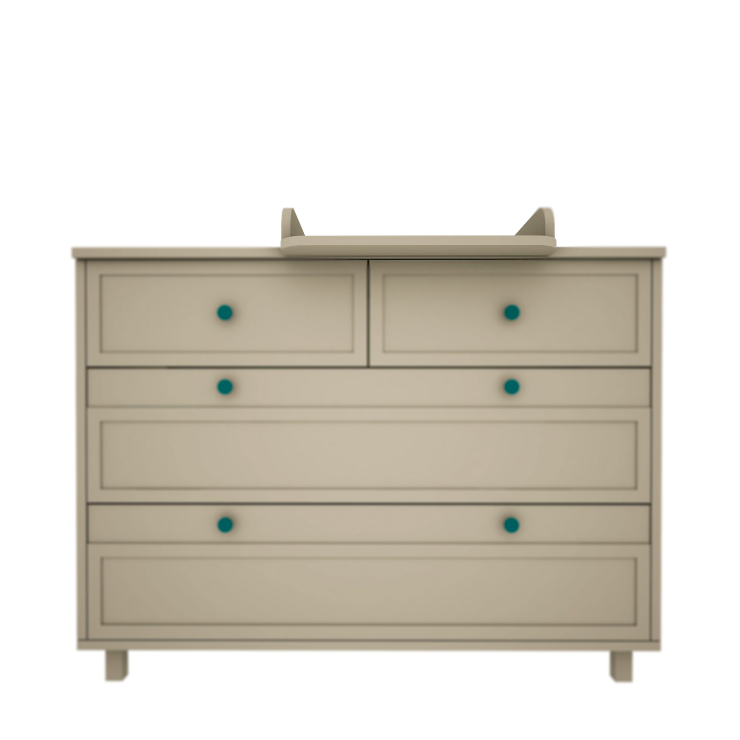 Wood Luck Design - Vintage - pusletop til kommode – eucalyptus