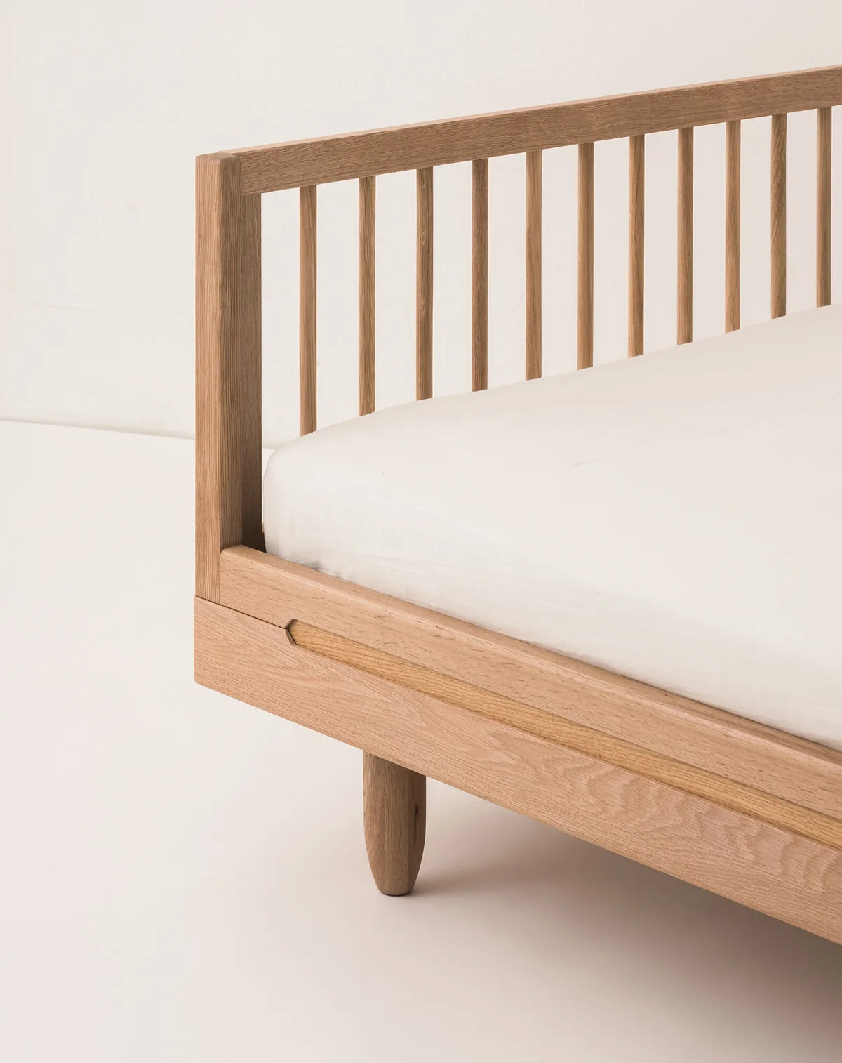 Nobodinoz Pure børneseng inkl. sofa-udvidelse i massiv eg – 90 x 200 cm