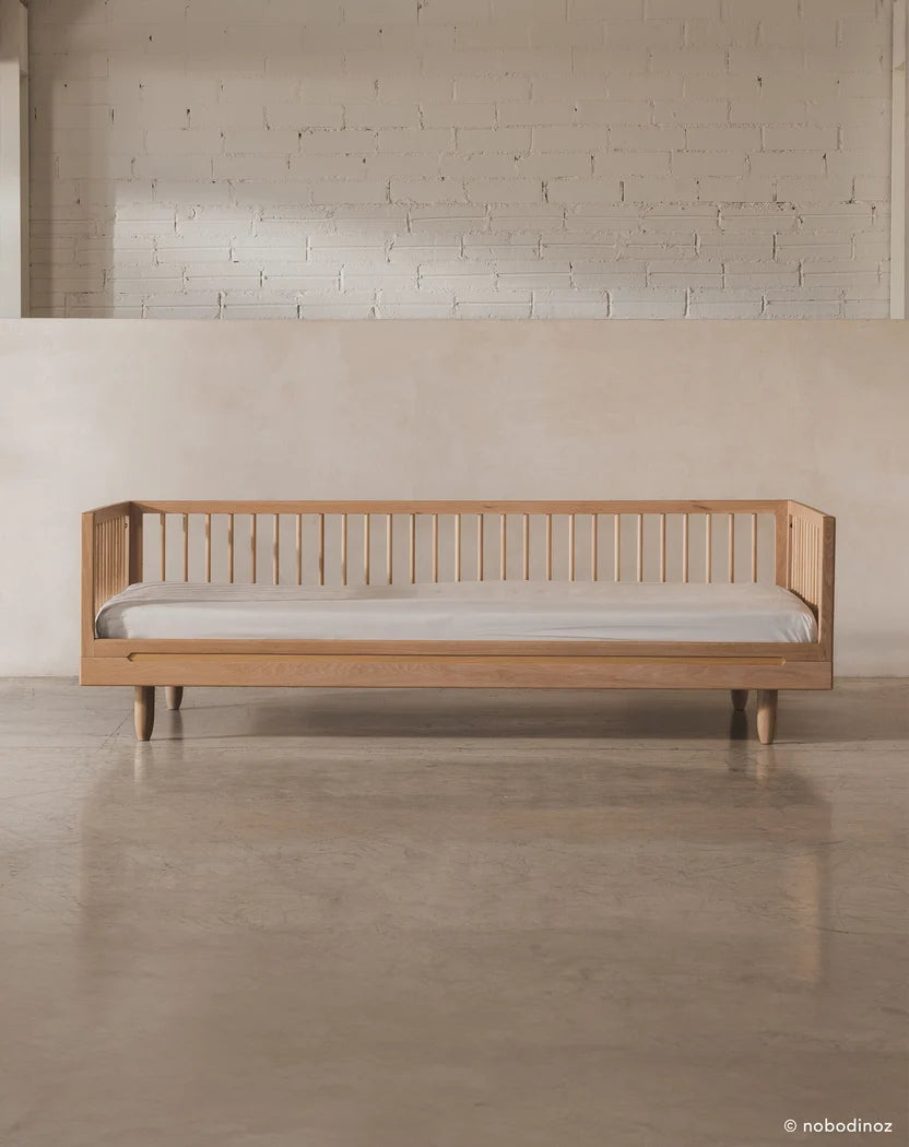 Nobodinoz Pure sofa-udvidelsessæt til børneseng i massiv eg