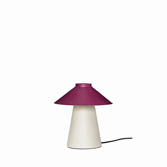 Hübsch Chipper bordlampe – sand/bordeaux