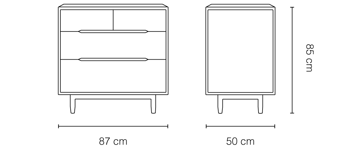 Nobodinoz Pure kommode i massiv eg