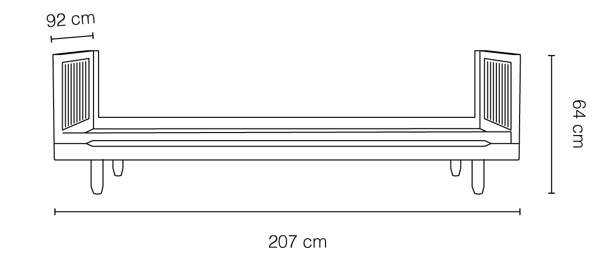 Nobodinoz Pure børneseng inkl. sengeheste i massiv eg – 90 x 200 cm