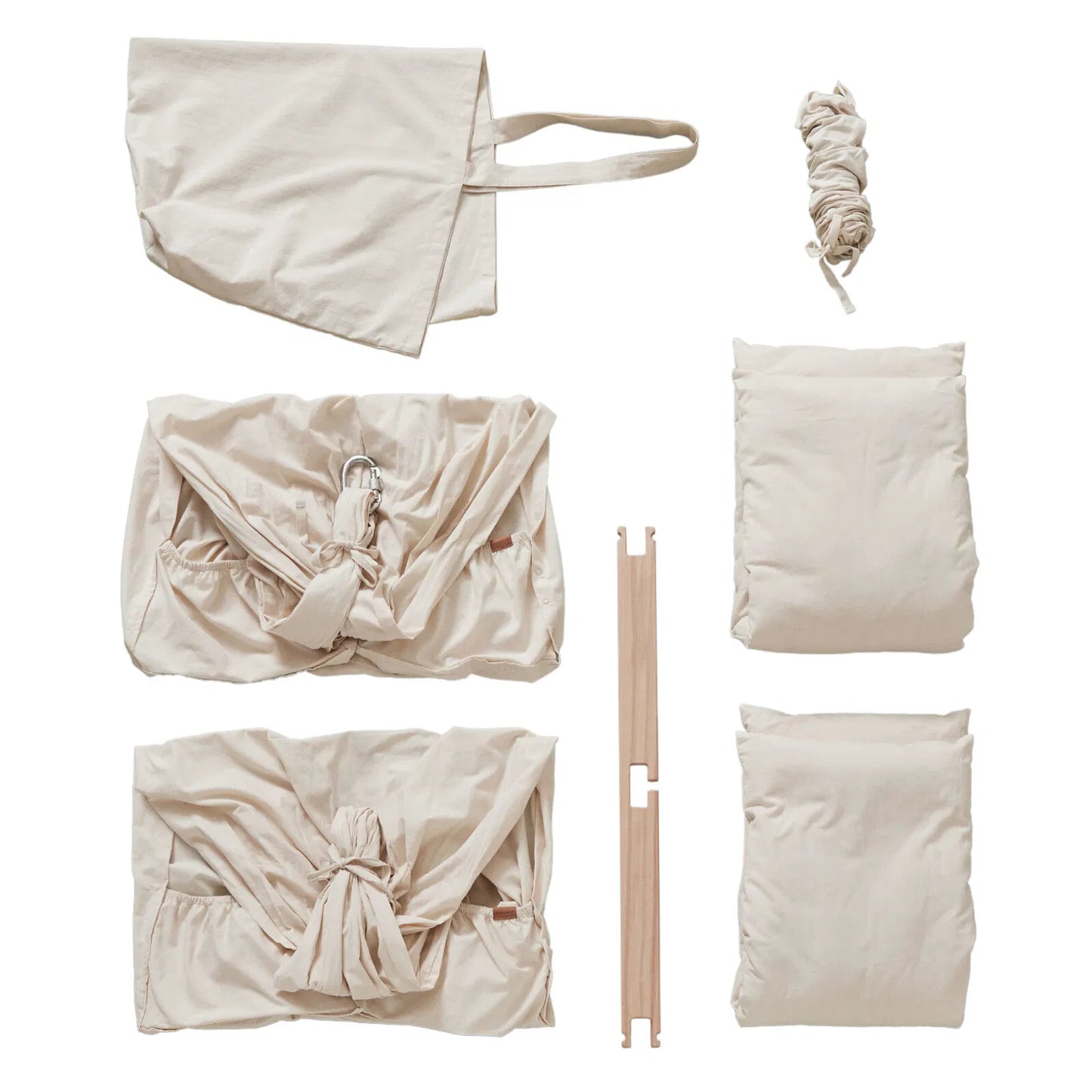 Membantu Basic økologisk tvillingeslyngevugge – Beige