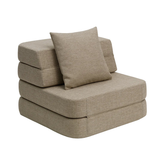 by KlipKlap KK 3 Fold Sofa Single Sand/Sand (foldemadras)