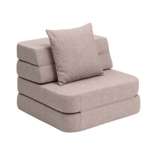 by KlipKlap KK 3 Fold Sofa Single Soft – Rose/Rose (foldemadras)