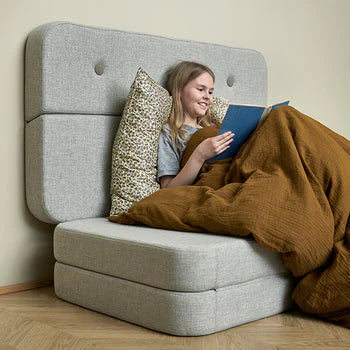 by KlipKlap KK 3 Fold Sofa 120 cm – Beige/Sand (foldemadras)