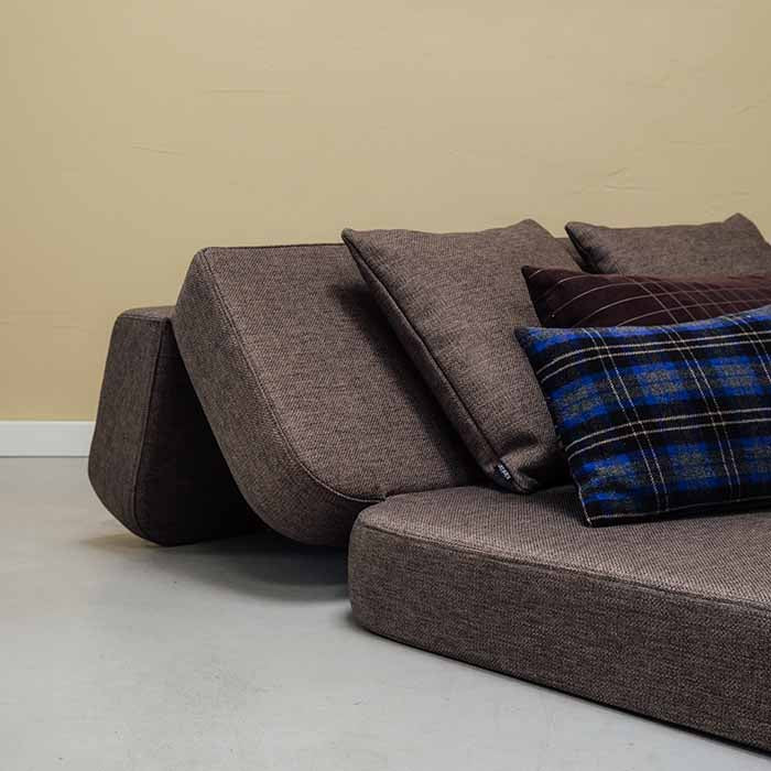 by KlipKlap KK 3 Fold Sofa 120 cm – Brown/Sand (foldemadras)