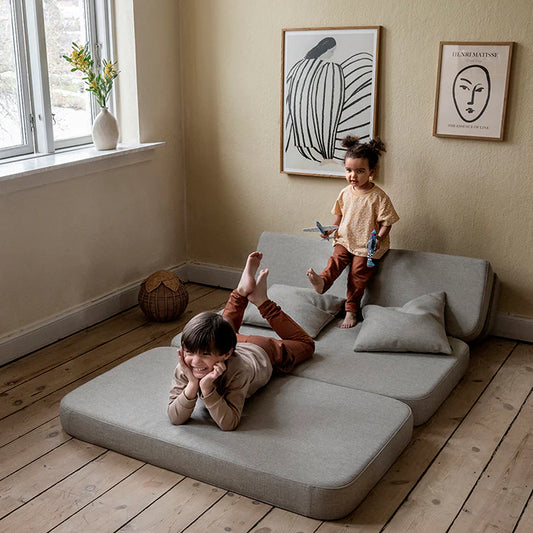 by KlipKlap KK 3 Fold Sofa 120 cm – Sand/Sand  (foldemadras)