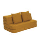 by KlipKlap KK 3 Fold Sofa 120 cm – Mustard/Mustard (foldemadras)