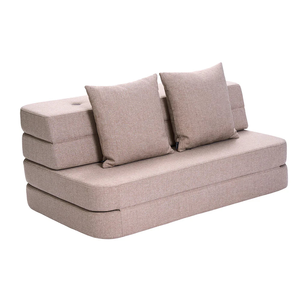 by KlipKlap KK 3 Fold Sofa 120 cm – Soft Rose v. Rose (foldemadras)