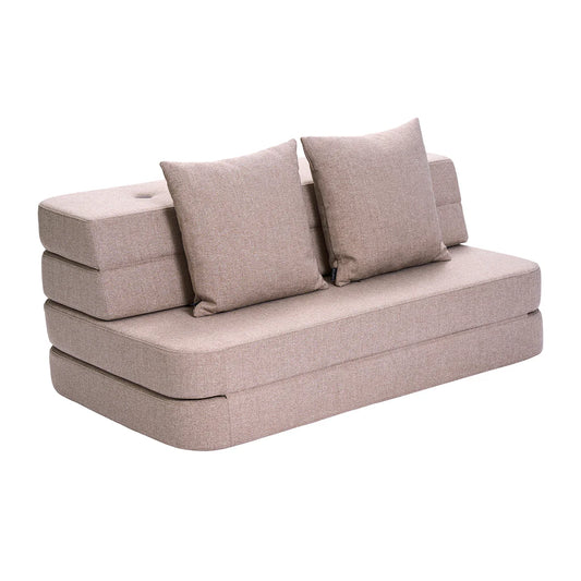 by KlipKlap KK 3 Fold Sofa 120 cm – Soft Rose v. Rose (foldemadras)