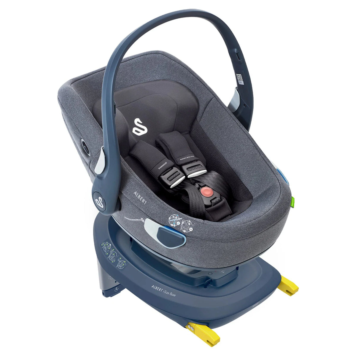 Swandoo Albert i-Size 1.2 autostol 40-85 cm – Grey