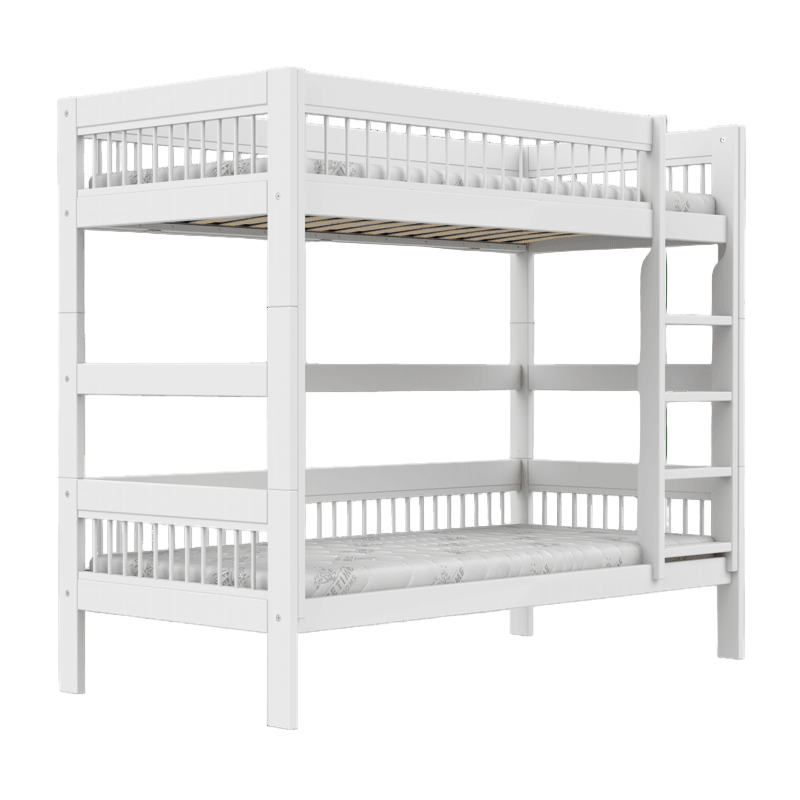 LIFETIME Kidsrooms køjeseng med stige – Breeze – 90x200 cm – hvid