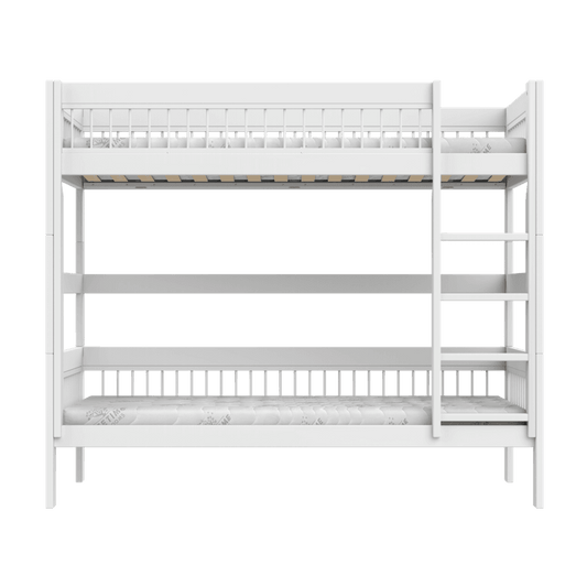 LIFETIME Kidsrooms køjeseng med stige – Breeze – 90x200 cm – hvid