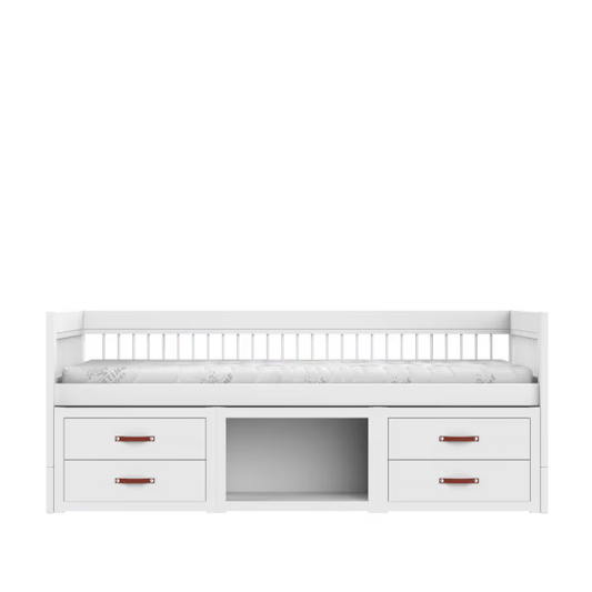 LIFETIME Kidsrooms multi børneseng inkl. opbevaring 90x200 cm – Breeze – hvid